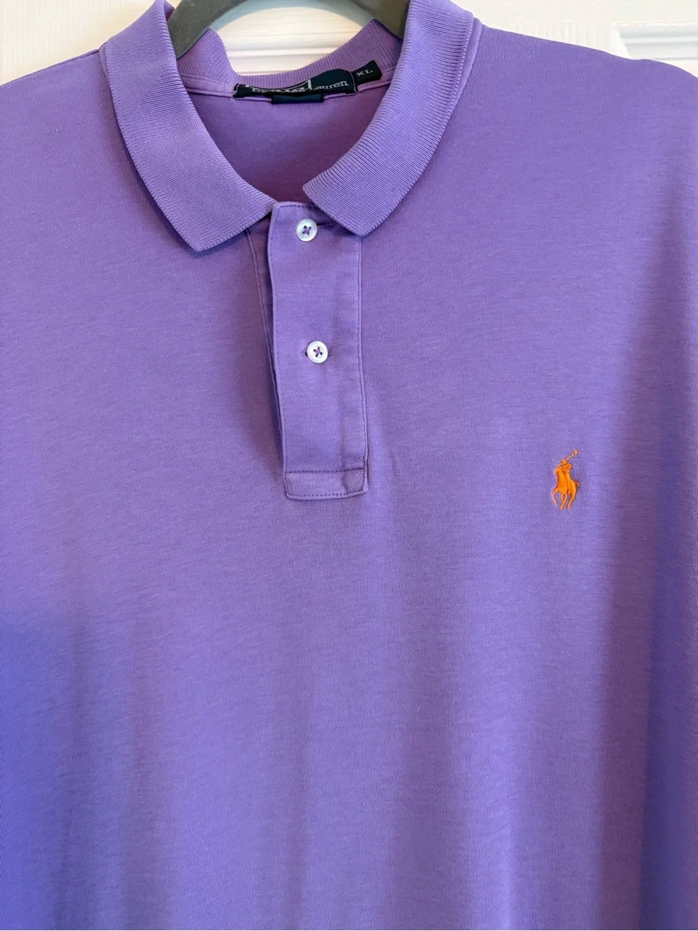 Polo Ralph Lauren Purple Polo Shirt with Orange Pony Logo | Men’s Size XL